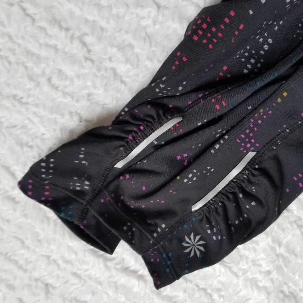 Athleta Multi Color Square Print Tights Pocket - image 3